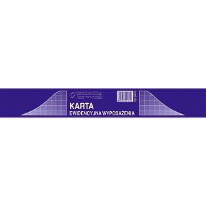 Druk MiP 346-3 Karta Ewidencji Wyposażenia