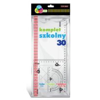 Komplet szkolny Top-2000 linijka 30, 2 ekierki + kątomierz