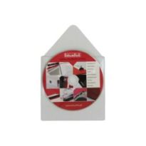 Koszulki samoprzylepne na plyty CD z klapką Biurfol op. 10szt