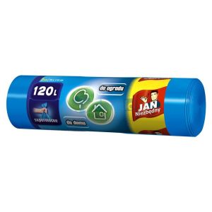 Worki na śmieci 120l Jan Niezbędny 25 szt niebieskie