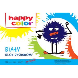 Blok rysunkowy A3 biały 20k 100g