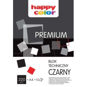 Blok techniczny A3 czarny 10k 220g