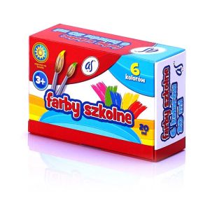 Farby szkolne AS 6 kolorów