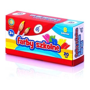 Farby szkolne AS 8 kolorów