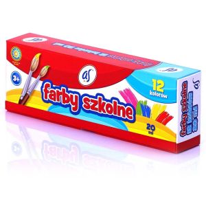 Farby szkolne AS 12 kolorów