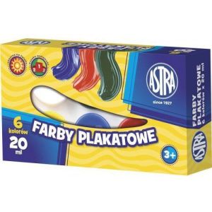 Farby plakatowe Astra 6 kolorów