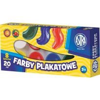 Farby plakatowe Astra 8 kolorów