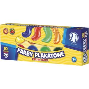 Farby plakatowe Astra 10 kolorów