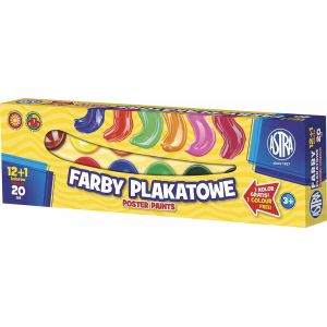 Farby plakatowe Astra 12 kolorów