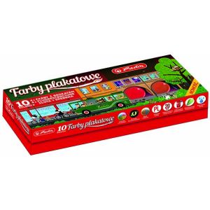 Farby plakatowe Herlitz 10 kolorów