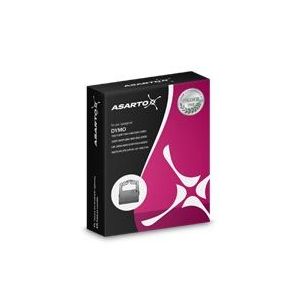 Taśma Asarto do Dymo 9mmx7m czarna biała 40913
