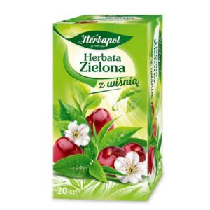Herbata Herbapol 20tb zielona z wiśnią