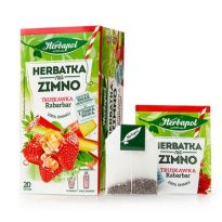 Herbata na zimno Herbapol truskawka rabarbar 20tb
