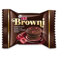 Browni babeczki czekolada z wiśnią 24szt
