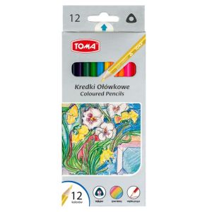 Kredki trójkatne Toma 12szt TO-544 12