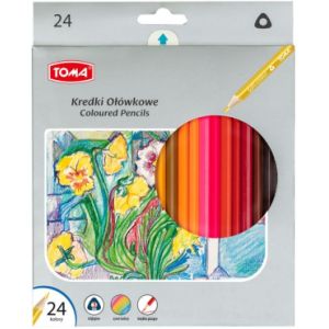 Kredki trójkątne Toma 24szt