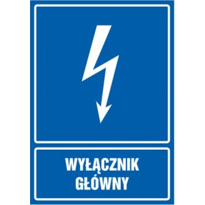 Znak Wyłącznik główny