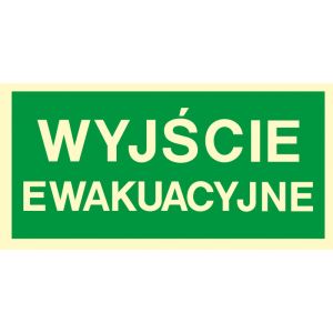 Znak Wyjście ewakuacyjne