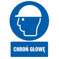 Znak Chroń głowę
