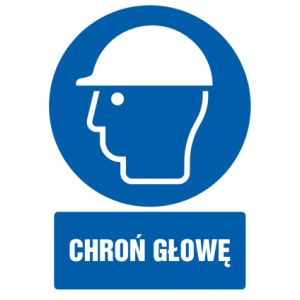 Znak Chroń głowę