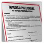 Znak Instrukcja postępowania w przypadku powstania pożaru