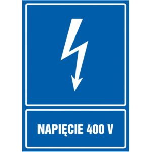 Znak - Napięcie 400V