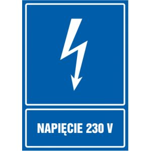 Znak - Napięcie 230V