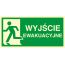 Znak Kierunek do wyjścia ewakuacyjnego – w lewo