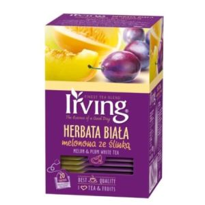 Herbata Irving biała melonowa ze śliwką 20kop