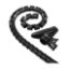 Hama Osłona na kable, 2,5 m, 20 mm, czarna