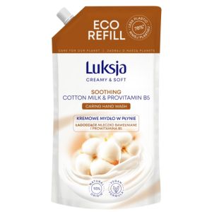 Mydło w płynie Luksja 900ml mleczko bawełniane zapas