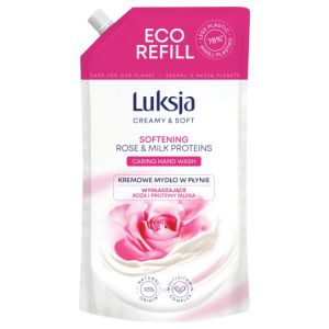 Mydło w płynie Luksja 900ml róża proteiny mleka zapas