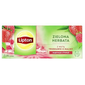 Herbata Lipton zielona truskawka malina 25tb
