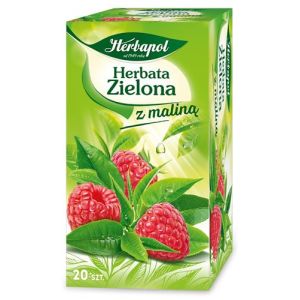 Herbata Herbapol 20tb zielona malinowa