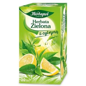 Herbata Herbapol 20tb zielona z cytryną