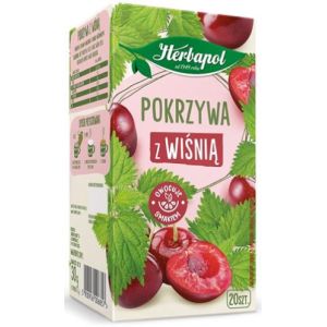 Herbata Herbapol 20tb pokrzywa z wiśnią