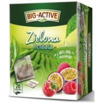 Herbata Big Activ zielona malina marakuja 20tb