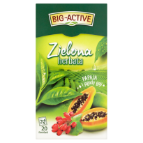 Herbata Big Active zielona papaja jagoda 20tb