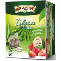 Herbata Big Active zielona truskawka i graviola 20tb