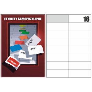Etykiety samoprzylepne Emeko 105x37 (16 str)