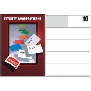 Etykiety samoprzylepne Emeko 105x57 10 str