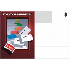Etykiety samoprzylepne Emeko 105x74 (8 str)