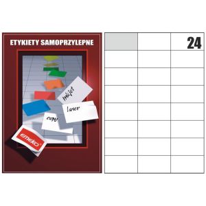 Etykiety samoprzylepne Emeko 70x37 24 str