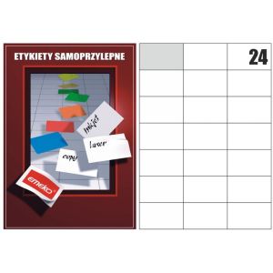Etykiety samoprzylepne Emeko 70x42,4 21 str