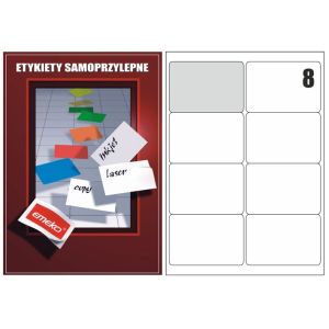 Etykiety samoprzylepne Emeko 99,1x67,7 (8 str)