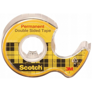 Taśma Scotch dwustronna 12x6,3m w podajniku 136D