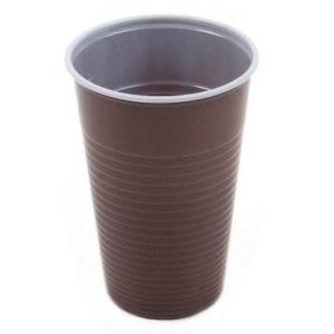Kubki wielorazowe brązowe 230ml 100szt do ciepłych napoi
