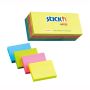 Karteczki samoprzylepne Stickn 38x51/12szt neonowe 21532