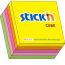 Karteczki samoprzylepne Stickn 51x51 250szt neonowy mix