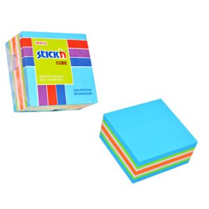 Karteczki samoprzylepne Stickn 51x51 250szt niebieski mix